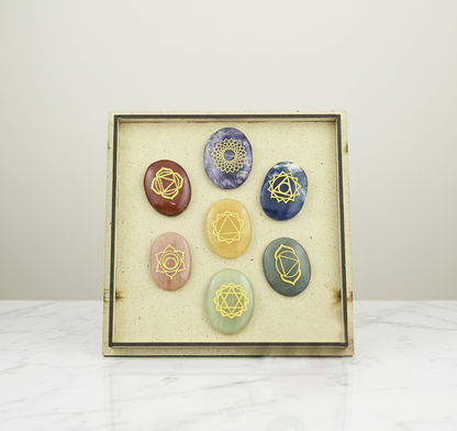 7 CHAKRA REIKI STONE SET