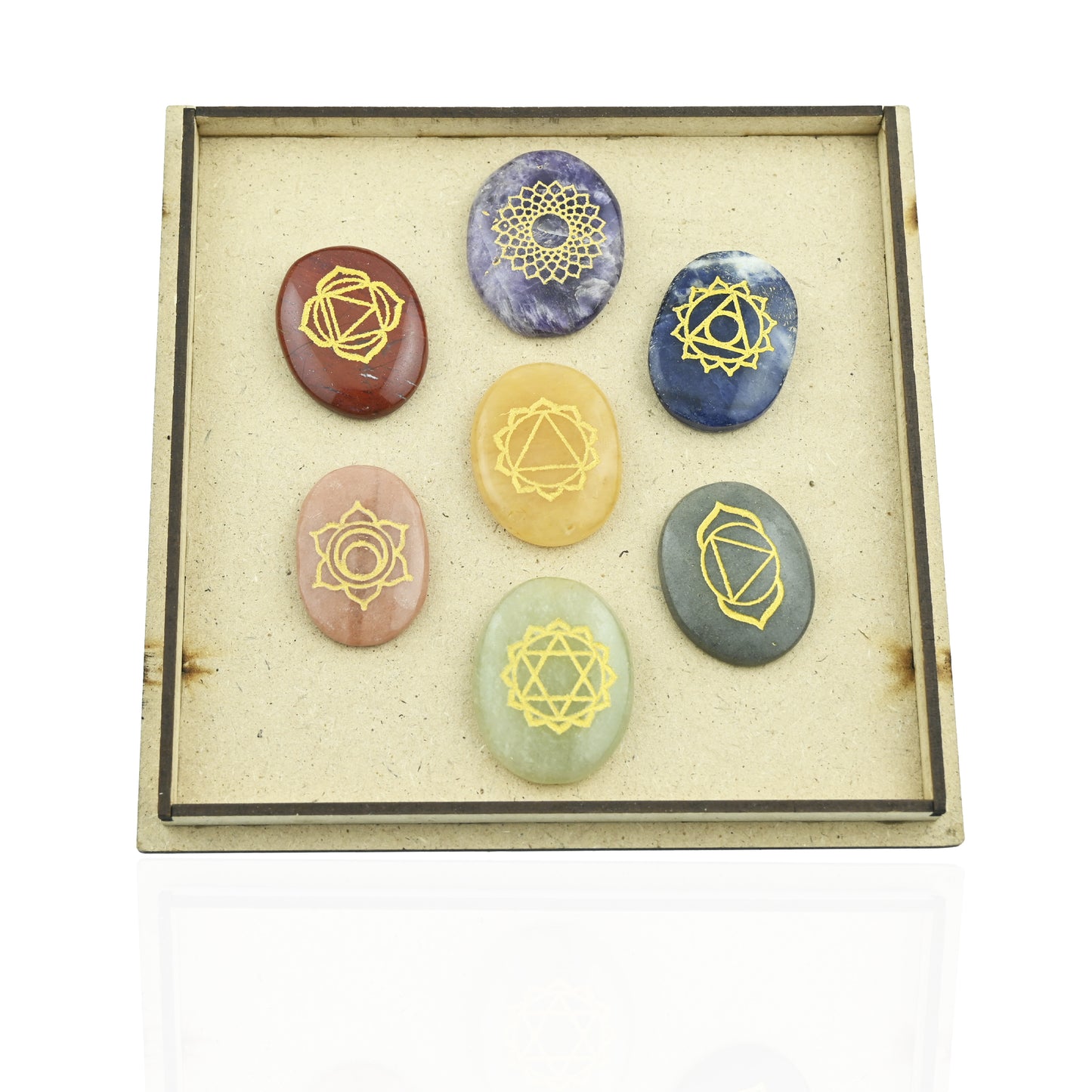 7 CHAKRA REIKI STONE SET