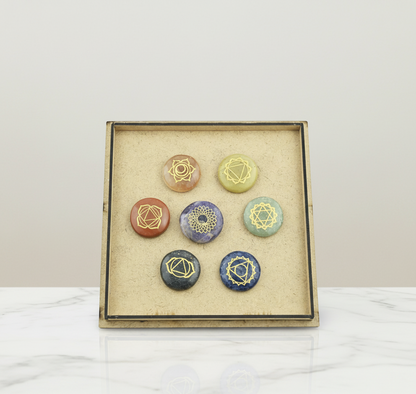 7 CHAKRA REIKI STONE SET