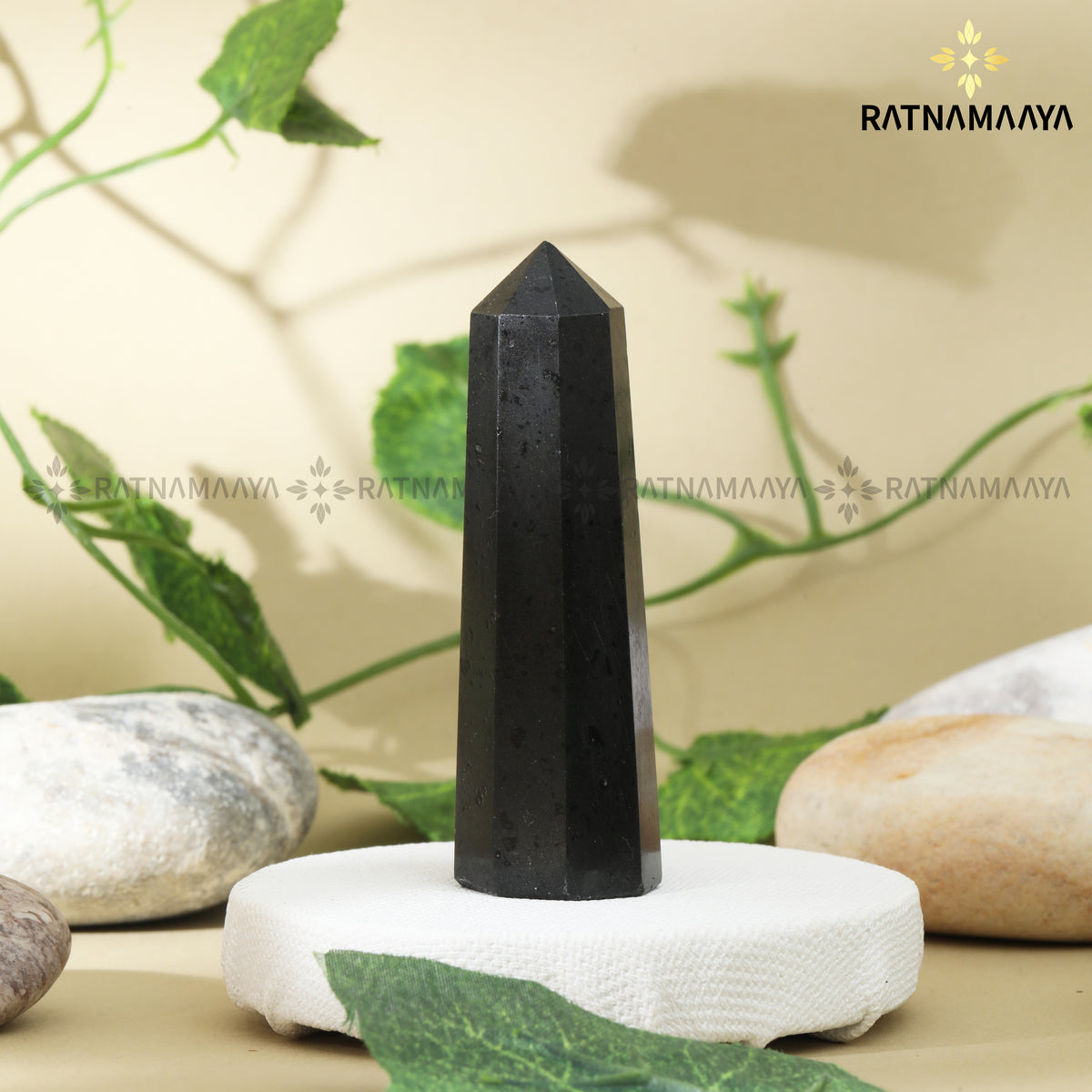 BLACK TOURMALINE CRYSTAL PENCIL