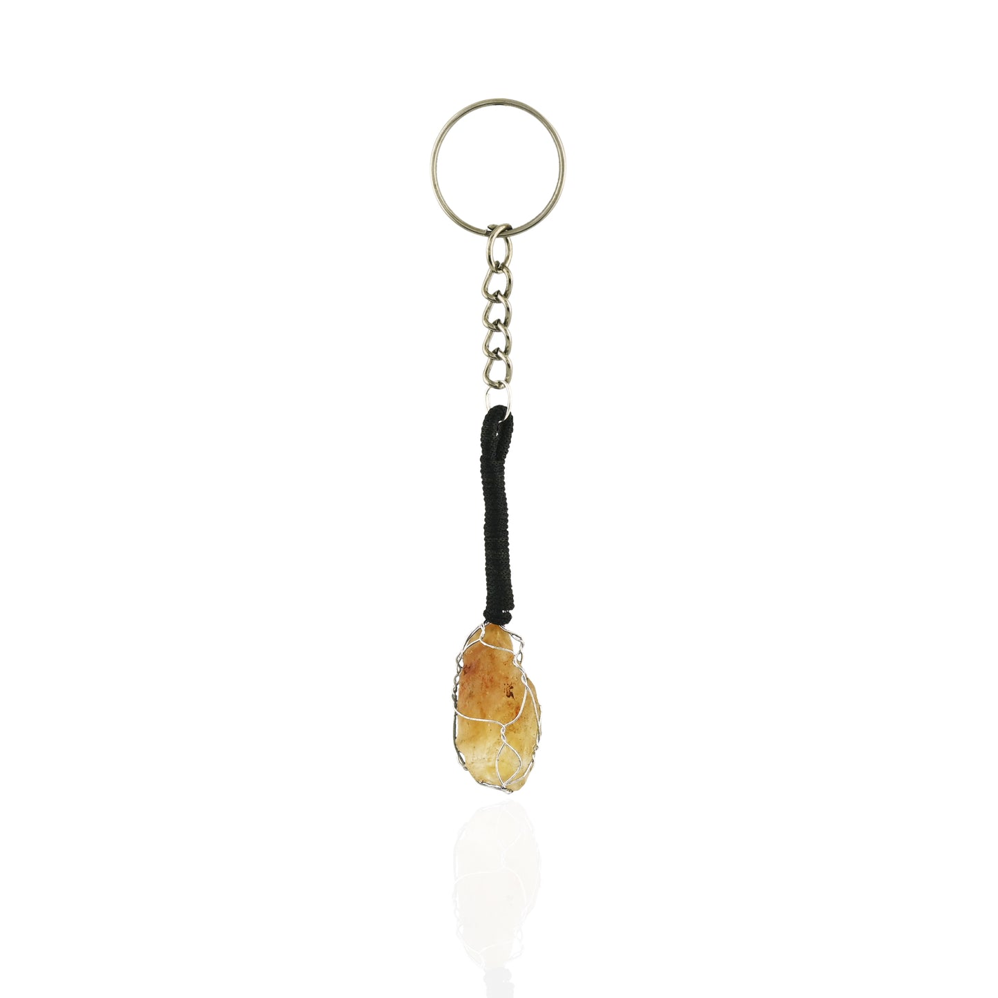 RAW CITRINE KEYCHAIN