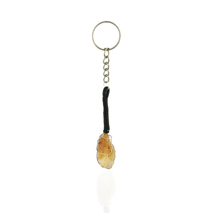 RAW CITRINE KEYCHAIN