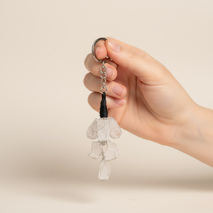 SELENITE CHIPS KEYCHAIN
